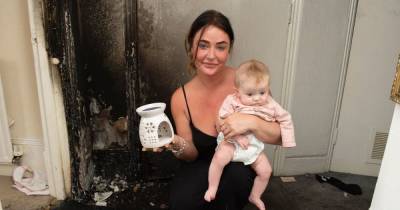 Mum and baby left homeless after £2.99 unlit wax burner explodes - www.dailyrecord.co.uk