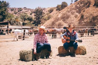 Ed Sheeran Jokes ‘The S**t I Have To Do To Promote This New Album’ As He Joins James Corden For Cowboy-Training Skit - etcanada.com - California