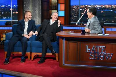 Stephen Colbert Gets Stumped On ‘Lord Of The Rings’ Trivia By Hobbit Actors Dominic Monaghan And Billy Boyd - etcanada.com