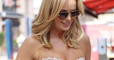 Amanda Holden's floral ruffle dress is perfect for a summer party - www.msn.com