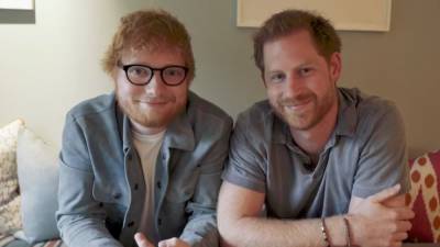 Prince Harry Tells Ed Sheeran That Two Kids are 'Definitely a Juggle,' Talks 'Chilled' Daughter Lili - www.etonline.com - Britain - county Garden