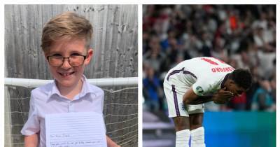 'Last night you inspired me to always be brave': Nine-year-old boy's lovely letter to England hero Marcus Rashford - www.manchestereveningnews.co.uk - Italy