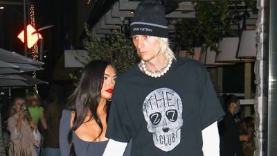 Megan Fox MGK Hold Hands On Date As She Reveals Why She Loves Matching Outfits With Rapper - hollywoodlife.com - Beverly Hills