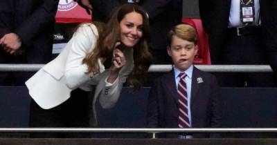 Kate Middleton seen comforting Prince George at Euro final in adorable new video - www.ok.co.uk - Italy