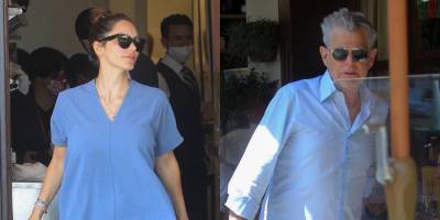 Katharine McPhee & David Foster Run Into Mohamed Hadid at Lunch in L.A. - www.justjared.com - Italy - Beverly Hills