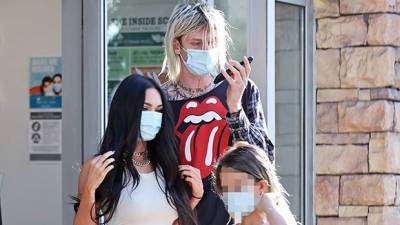 Megan Fox Machine Gun Kelly Treat Her 3 Kids To A Fun Day Out For Painting Class — Photo - hollywoodlife.com - Los Angeles