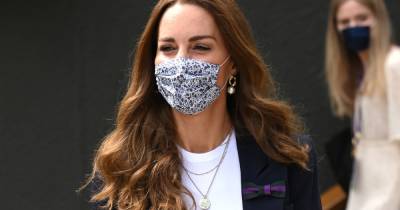 Kate Middleton stuns in navy blazer and polka dot skirt as she attends Wimbledon - www.ok.co.uk