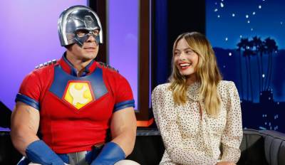 Margot Robbie Reveals the Hilarious History She Shares with John Cena, While Sitting Next to Him! (Video) - www.justjared.com - Hollywood