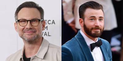 Christian Slater Reacts to Chris Evans' Viral Tweet About Him - www.justjared.com
