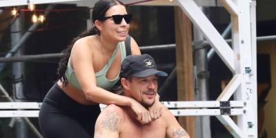 Diplo Goes on a Shirtless Bike Ride with a Friend - www.justjared.com - county Hall - county York