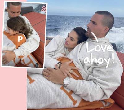 Scott Disick & Amelia Hamlin Get Cozy On Boat Outing Alongside 9-Year-Old Disick Daughter Penelope! - perezhilton.com
