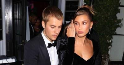 Hailey Bieber dials up the glamour in Alessandra Rich - www.msn.com