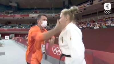 Olympic German Judo Competitor Defends Coach's Face-Slap Warmup Tactic (Video) - thewrap.com - Germany - Tokyo