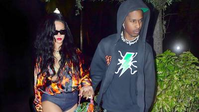 Rihanna Wears Short Shorts While Holding Hands With A$AP Rocky On Miami Date Night — Photo - hollywoodlife.com - Miami
