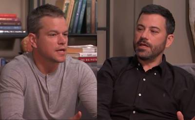 Matt Damon Finally Reveals HIS Side Of The 'Feud' With Jimmy Kimmel - perezhilton.com - Hollywood