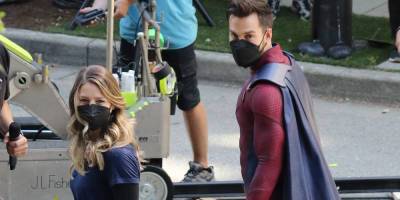 Melissa Benoist & Chris Wood Wear Their Full Costumes For Final Days Of 'Supergirl' Filming - www.justjared.com - Britain - Canada - Jordan - state Maine