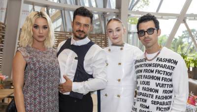 Katy Perry & Orlando Bloom Meet Up with Sophie Turner & Joe Jonas at Louis Vuitton Event! - www.justjared.com - France