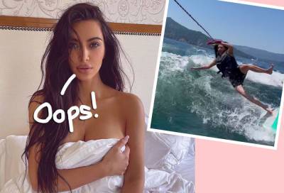 Watch Kim Kardashian Wakeboard Like A Pro -- Then WIPE OUT HARD! OUCH! - perezhilton.com - Vatican