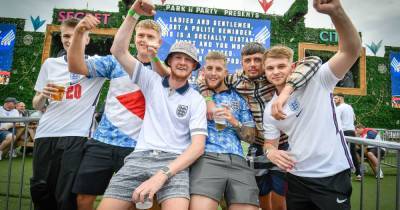 Excited - and expectant - England fans gather in Manchester city centre ahead of Euro 2020 semi-final - www.manchestereveningnews.co.uk - Manchester - Denmark