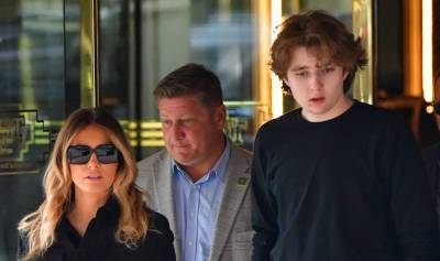 Barron Trump Spotted in Rare New Photos with Melania Trump, Buzz About His Height Goes Viral - www.justjared.com - New York - North Carolina