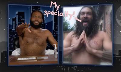 Jason Momoa Goes Shirtless In Hilarious & Sexy Late-Night Sketch -- More, Please! - perezhilton.com