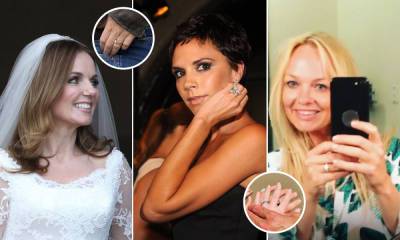 Spice Girls' sparkling engagement rings: Victoria Beckham, Emma Bunton and more - hellomagazine.com