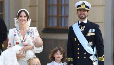 Sweden's Prince Carl Philip & Princess Sofia Pose for Family Photos at Their Son Julian's Baptism - www.justjared.com - Sweden - city Stockholm, Sweden