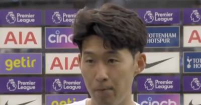 Son Heung-min responds to Tottenham fans' Harry Kane chant during win vs Man City - www.manchestereveningnews.co.uk - Manchester - city Santo