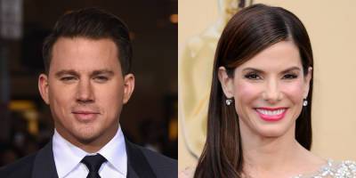 Channing Tatum Jumped Into a Pool Holding Sandra Bullock as a Prank to Celebrate End of 'Lost City of D' - www.justjared.com - city Lost - county Bullock