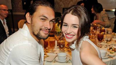 Jason Momoa and Emilia Clarke have 'Game of Thrones' reunion: 'Can still bench press a Khaleesi' - www.foxnews.com - London