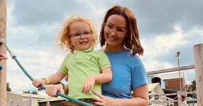Chanelle Hayes reveals eight stone weight loss in blue jumpsuit during day out with son - www.ok.co.uk