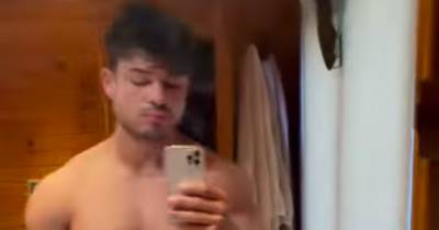 Love Island Scot Anton Danyluk gets fans hot under collar as he drops towel on Instagram - www.dailyrecord.co.uk - Scotland - county Love