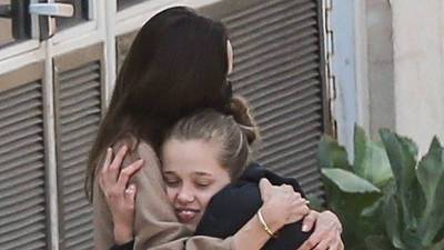Angelina Jolie Hugs Shiloh Jolie Pitt, 15, As She Sisters Warmly Meet Mom After Hospital Visit - hollywoodlife.com - California