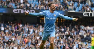 Jack Grealish reacts to scoring first Man City goal in 5-0 win over Norwich City - www.manchestereveningnews.co.uk - Britain - Manchester - city Norwich
