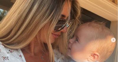 Dani Dyer shares adorable photo series of first holiday with baby son Santiago - www.ok.co.uk - city Santiago