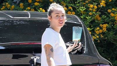 Miley Cyrus Rocks A Crop Top Goes Makeup-Free While With Friends In Malibu — See Photos - hollywoodlife.com - Los Angeles - Malibu