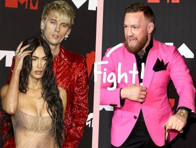 MTV VMAs: Conor McGregor & Machine Gun Kelly Square Up For Physical Altercation On The Red Carpet -- WTF?! - perezhilton.com