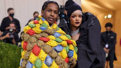 Rihanna Shuts Down the 2021 Met Gala in Epic Look With A$AP Rocky - www.etonline.com