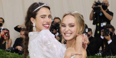 Lily-Rose Depp & Margaret Qualley Share a Sweet Moment Together at the Met Gala 2021 - www.justjared.com - Hollywood - New York