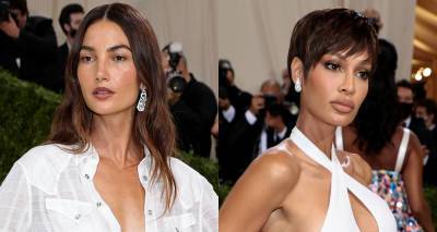 Lily Aldridge & Joan Smalls Coordinate in White Outfits at Met Gala 2021 - www.justjared.com - New York