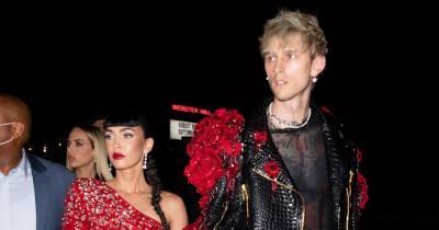 Megan Fox and Machine Gun Kelly Coordinate Outfits for Met Gala Afterparty - www.usmagazine.com - New York
