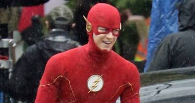 Grant Gustin Spotted Filming 'The Flash' For the First Time Since Becoming a Dad! - www.justjared.com - Britain - city Columbia