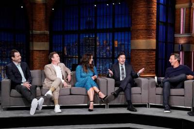 Andy Samberg & The ‘Brooklyn Nine-Nine’ Cast Say Goodbye In Visit To ‘Late Night With Seth Meyers’ - etcanada.com