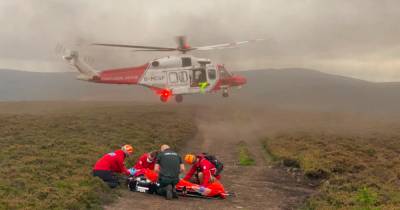 Mountain biker airlifted to hospital with 'serious injuries' after fall in Scottish Borders - www.dailyrecord.co.uk - Scotland