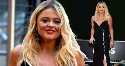 Emily Atack wows in a black figure hugging gown on the red carpet - www.msn.com