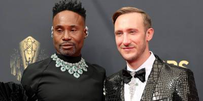 Billy Porter & His Husband Adam Smith Strike a Pose on the Emmys 2021 Red Carpet - www.justjared.com - Los Angeles