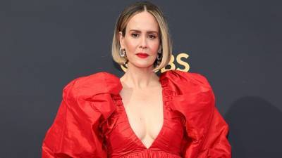 Sarah Paulson Is Radiant in Red Voluminous Gown at 2021 Emmys - www.etonline.com - Los Angeles