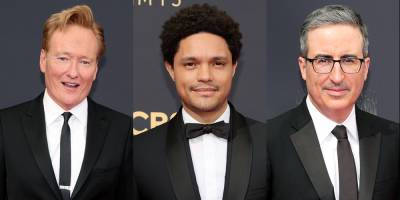 Trevor Noah, Conan O'Brien & John Oliver Step Out for the Emmys 2021 - www.justjared.com - Los Angeles