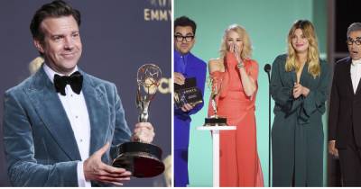 Best Moments From the 2021 Emmys: Singalongs, Kate Winslet Shout-Outs, ‘Schitt’s Creek’ Reunion and More! - www.usmagazine.com - Los Angeles - county Creek