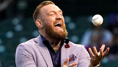 Conor McGregor Throws Hilariously Horrible First Pitch At Cubs Game After MGK Brawl At VMAs — Watch - hollywoodlife.com - Minnesota - Chicago